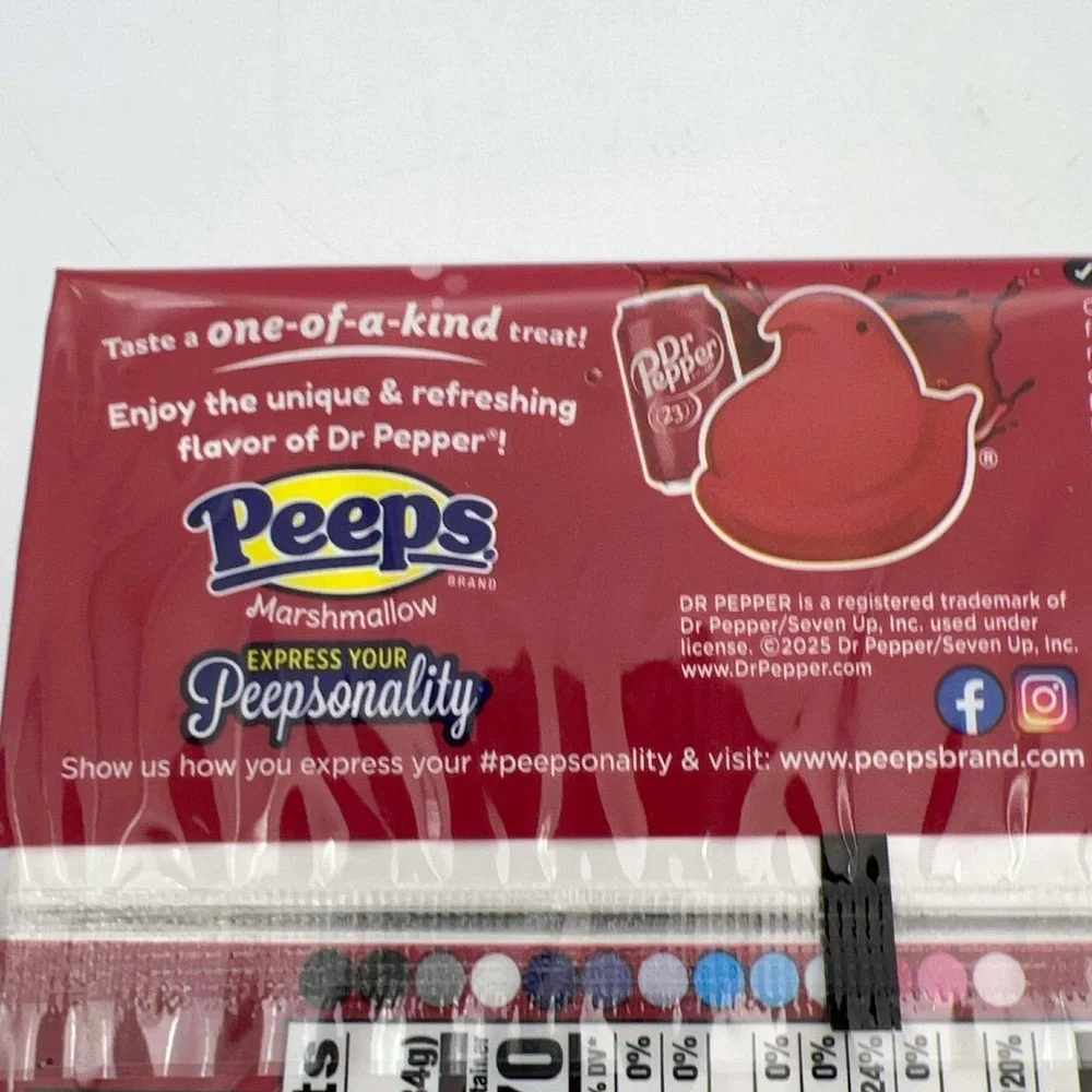 Peeps Marshmallow Dr Pepper Flavor Chicks 10 Count Net Wt 3oz 85g Best By 102026